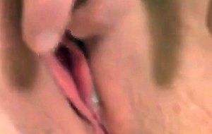 Horny clit rub till orgasm