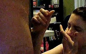 Tripod Blowjob and Facial