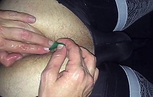 piss filled condom sex in sissy with cream pie