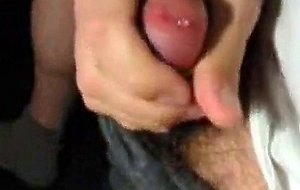Daddy shooting a nice thick load