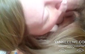 Chubby Girl Sucking and swallow the load