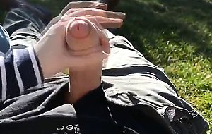 Handjob in the Backyard