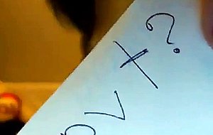 Busty latina fingering her tight pussy