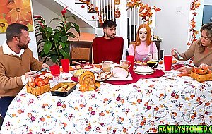 Horny stepsisters takes lucky guy over the couch to fuck him