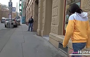 OMAHUNTER Teen And Her Lover On Search For Mature Lady