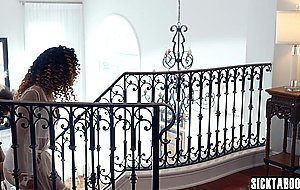 Ebony big ass teen Scarlit Scandal kissed hot big tits black teen Alina Ali