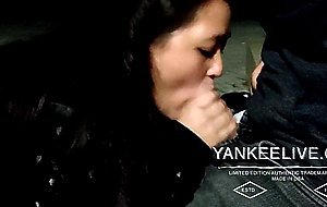 POV TRANSFERING IN A MADRUGADA SQUARE