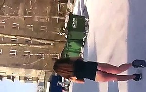 Russian teen girl on the street