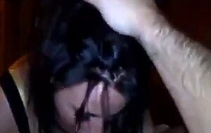 Beautiful girlfriend loves sucking and getting a facial