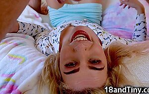 Small Teen Gives Sloppy Deepthroat
