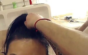 Amazing girl blowjob, sucking big cock, rimming
