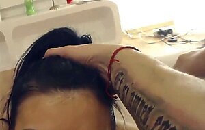 Amazing girl blowjob, sucking big cock, rimming
