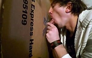 Twink takes the cum in his mouth at homemade GH swallows