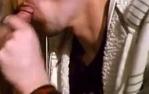 Twink takes the cum in his mouth at homemade GH swallows