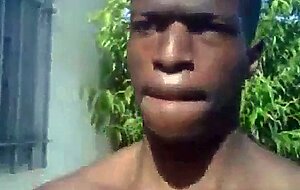 Big Black Dick cumming in Public