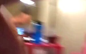 Brunette girl makes a video for her friend.