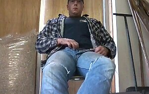 Str8 bear daddy stroke at work