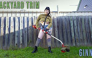 Girlsoutwest, ginny, backyard trim