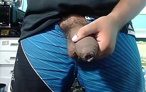 SOFT LATINO UNCUT BIG WET DICK STROKING