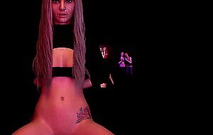 3D POV Fucking a Busty Blonde Teaser Deepthroat Facefuck Gagging