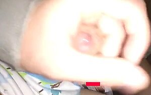 Twink cumming his wet diaper