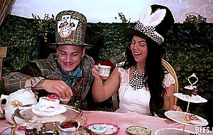 Chanel camryn: holly day: myra moans: wild times in wonderland