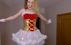 Anika spring, santa's little helper, passionate pov homemade sextape