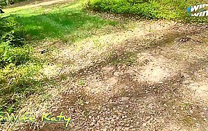 Swife katy, a mouthful of sperm of a married slut while her husband was on a forest run.