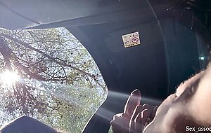 Sex associates, public dick flash! a naive teen caught me jerking off in the car on a hiking trail