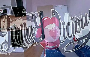 Yummmylicious, black-haired cutie oral pleasure blow and handjob part1