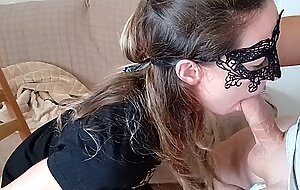 Blondieblow, amateur bj with huge cumshot for perfect face