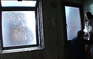 Pppd-637 my lady boss was taking shelter from the rain and i could see her big tits through her wet