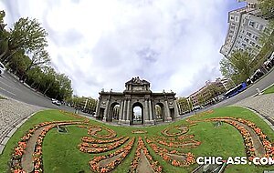 Chic ass, threesome: spanish man fucks teen with his wife