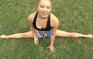 Mia split, flexible and fit teen mia split fucks her coach