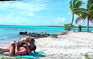 Nara girl, public beach sex on...