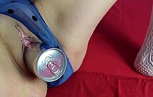 amateur hot brunette masturbating red bull can real orgasm bizarre