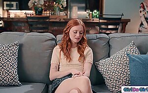 Redheads nipples pulled by dominant milf