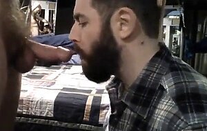 Big-Cock Bear Amateur Gets a Face Full of Cum