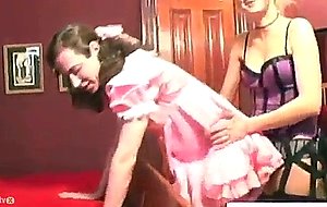 Crossdressing sissy gets fucked in ass