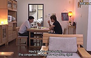 Juy-934-sub kanno maho staying at my brother's house, his wife drives me crazy with one week of no bra temptation