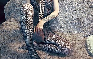Eve, wet and hard blowjob. pulsating cock in the mouth of a sexy kitty