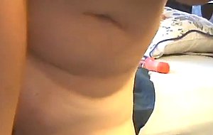 Squirting bbw masturbation fills both holes