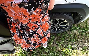 Raw allure, road trip sex with 2 creampies inside my tight pussy in a row