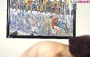 Retro german, milf sucks a huge cock then bends over for a double penetration