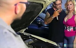 Cougar fucks her husband's mechanic