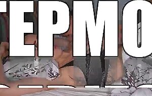 S1e1: step mom shares hotel room with one bed, so step son fucks tight pussy till