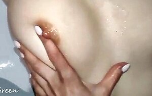 My husband and i pee on my gf - pee on tits and pussy, bj, cum body, 3some