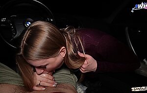 Cumforkate, stepbrother's wife such a slut, she gave herself secretly in the car
