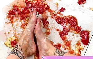 German food feet crunch fetisch porno with sweet student