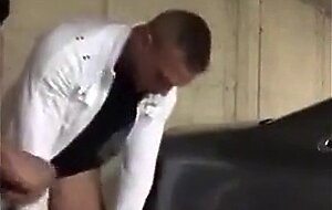 Interracial Bareback Anal on the Parking Deck